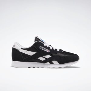 Adidasy Damskie Reebok Classic Nylon Czarne/Białe PL 30IXKBS